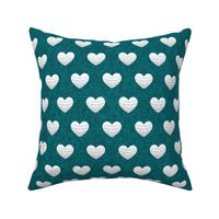 golf hearts - teal - golfing - LAD23