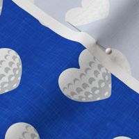 golf hearts - cobalt blue - golfing - LAD23