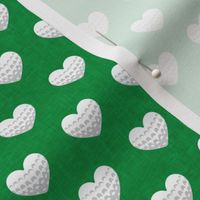 (small scale) golf hearts - green - golfing - LAD23