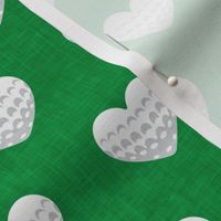 golf hearts - green - golfing - LAD23