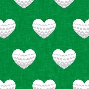 golf hearts - green - golfing - LAD23