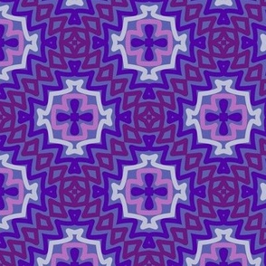 Diamond zigzag purple