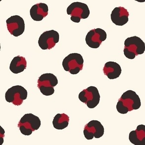 Leopard Dots Ruby Red