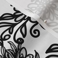 Black and White Wedding Floral