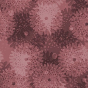 Lattice Work Mandala - Blender - Redwood Pink