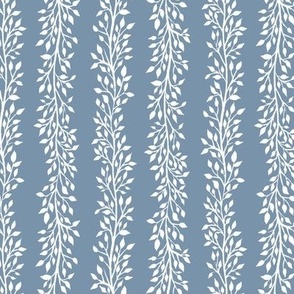 Climbing Vines - Chambray Colorway - Smaller Scale