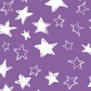 white stars background