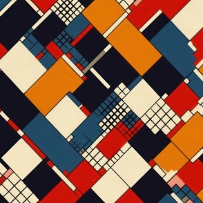 Theo van Doesburg Gouache on Board Pattern