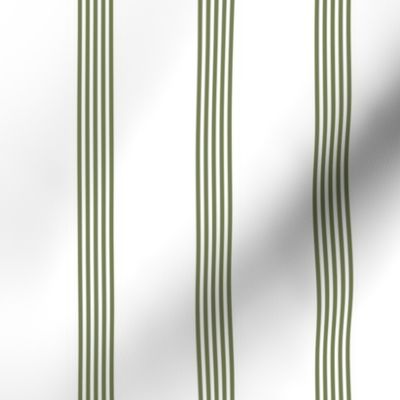 Modern  Green Stripe - mini scale pattern