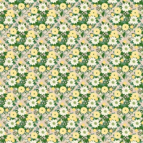 Flowers in a Diamond Pattern