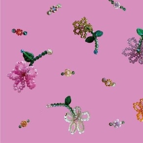 Bead flowers are children's jewellery