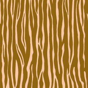 419 -  Small scale abstract zebra print shapes in mustard and peach  for exotic crafts boho curtains, duvet covers, bed sheets, wallpaper and apparel.