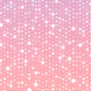 Pink to Purple Ombre Polka Dots Pastel (Longest 2 yard ombre repeat)