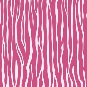 419 -  Small scale abstract zebra print shapes in hot Malibu pink, for exotic crafts boho curtains, duvet covers, bed sheets, wallpaper and apparel.