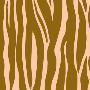 419 -  Jumbo large scale abstract zebra print shapes in dirty mustard and cream , for exotic boho curtains, duvet covers, bed sheets, wallpaper and apparel.