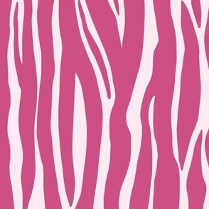 419 -  Jumbo large scale abstract zebra print shapes in hot dolly pink, for exotic boho curtains, duvet covers, bed sheets, wallpaper and apparel.