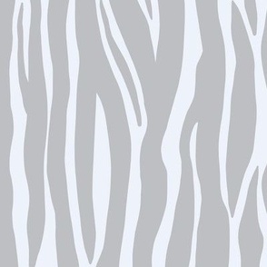 419 -  Jumbo large scale abstract zebra print shapes in soft dove grey, for exotic boho curtains, duvet covers, bed sheets, wallpaper and apparel.