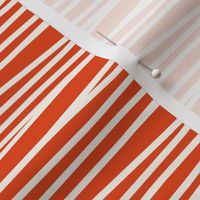 Medium Scale // Halloween Mummy Gauze Stripes on Orange-Red