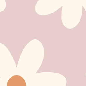 Sweet field of daisies - pink cream orange Jumbo