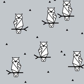 Geometric owls - dove 