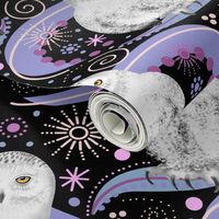 Snowy Owls Razzle Dazzle, Black