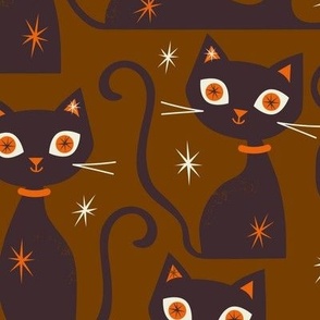 Halloween Cats Chocolate Large Scale