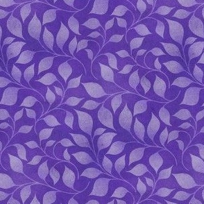 Blender Leaf Ditsy _ bright purple