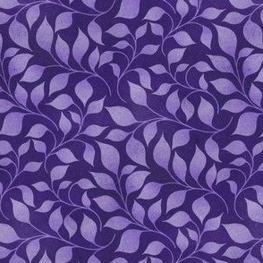 Blender Leaf Ditsy _ dark purple