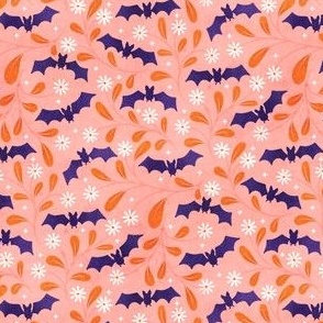 Blooming Bats  _ peach