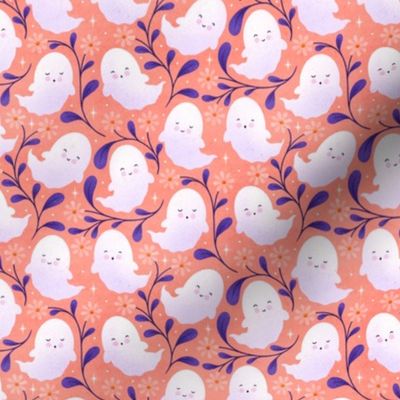 Daisy Boo Ghosts _ coral