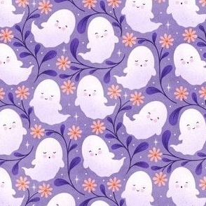 Daisy Boo Ghosts _ mid purple