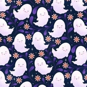 Daisy Boo Ghosts _ dark navy