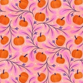 Floral Pumpkins _ peach