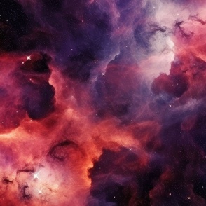 Pink, Blue and Purple Night Sky – Deep Space Galaxy