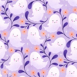 Daisy Boo Ghosts _ lilac large scale
