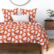 Daisy Boo Ghosts _ dark orange large scale