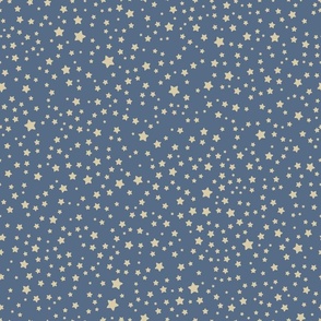 Random Stars on Dark Blue Background