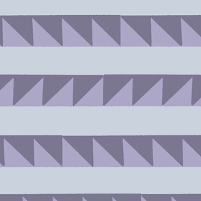 Sawtooth Stripes - gray and purple - Geometric Triangle Stripes - Vibrant Modern Quilt - shw1031 d - large scale
