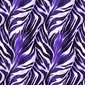 Safari Style Elegant And Fashionable Animal Print Pattern In Bright Purple Smaller Scale