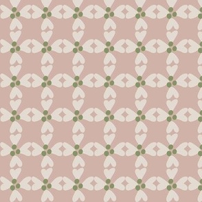 Fiona floral pink and green