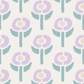 Molly floral purple and teal