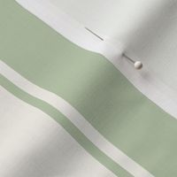 Custom KHB Soft Green and Cream Large French Awning Stripe