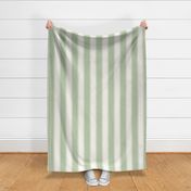 Custom KHB Soft Green and Cream Large French Awning Stripe