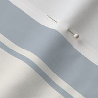 Custom KHB Soft Blue and Cream Large French Awning Stripe