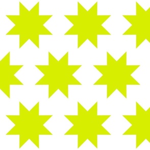 Sawtooth Star Neon Green