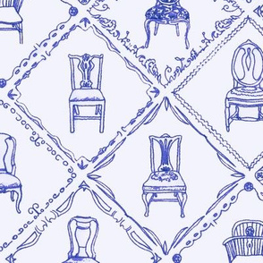 Antique Chairs Blue