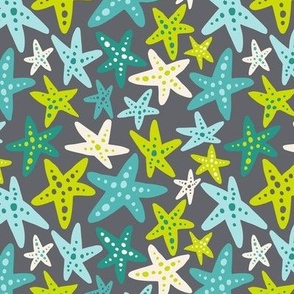 Sea Life Starfish Gray Small Scale