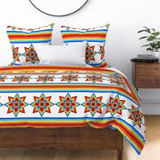 Fire Color Star Quilt