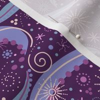 Razzle Dazzle Dots and Swirls, Purple