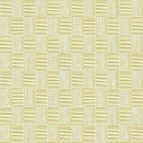 Modern Gingham in Pale Gray and Goldenrod Yellow (MEDIUM)B23015R08B